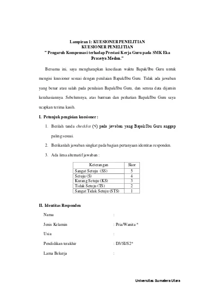 Detail Contoh Kuesioner Penelitian Kesehatan Nomer 43