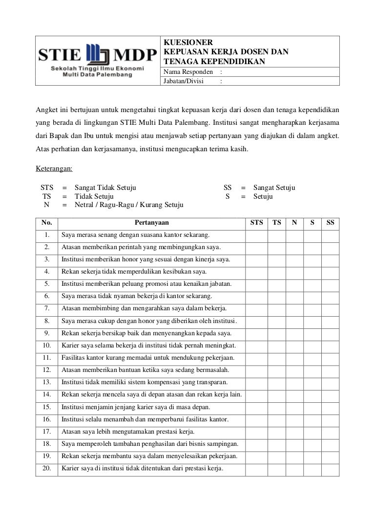 Detail Contoh Kuesioner Penelitian Kesehatan Nomer 7