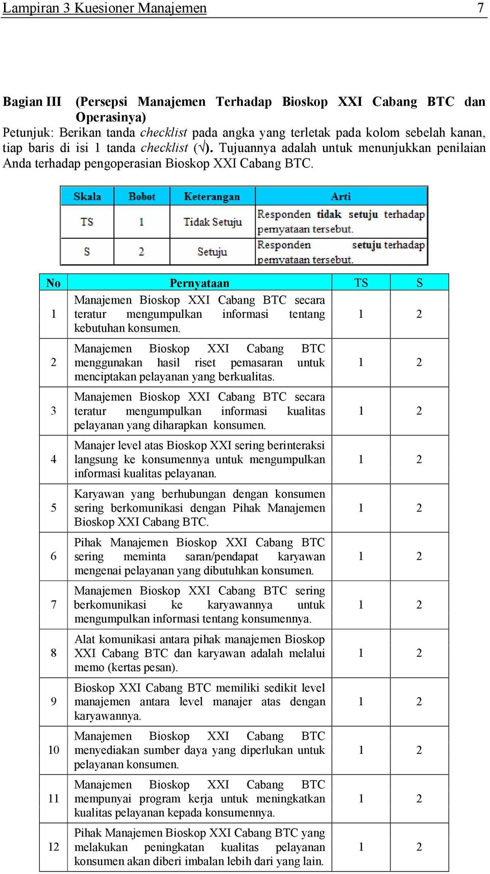 Detail Contoh Kuesioner Penelitian Pemasaran Nomer 28