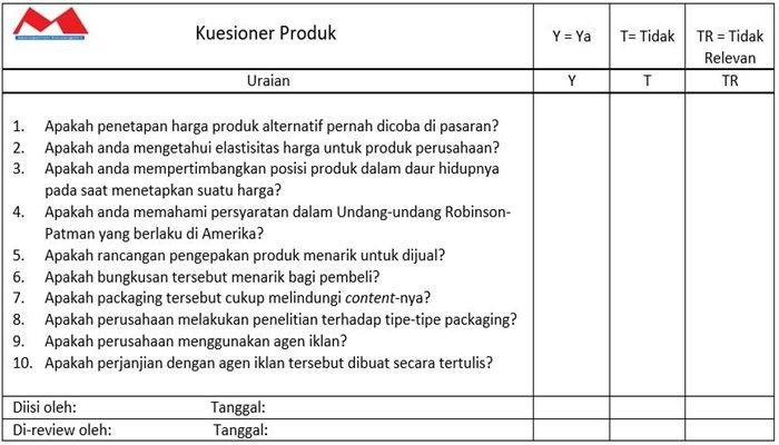 Detail Contoh Kuesioner Sederhana Nomer 14