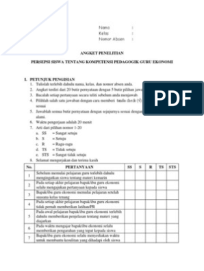 Detail Contoh Kuesioner Skripsi Nomer 45