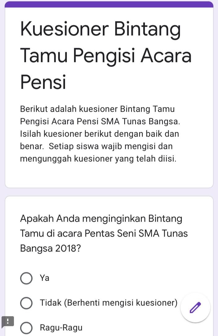 Detail Contoh Kuesioner Terbuka Nomer 47