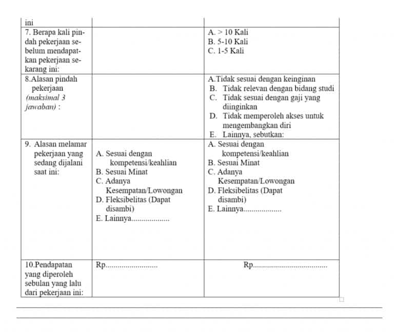 Detail Contoh Kuesioner Tertutup Nomer 47