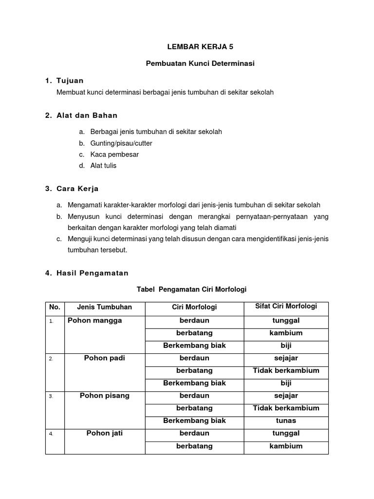 Detail Contoh Kunci Dikotom Tumbuhan Nomer 40