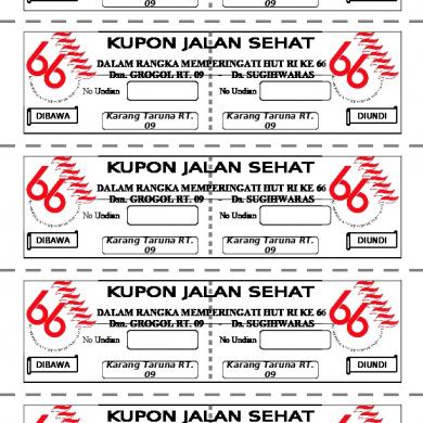 Detail Contoh Kupon Undian Jalan Sehat Nomer 48