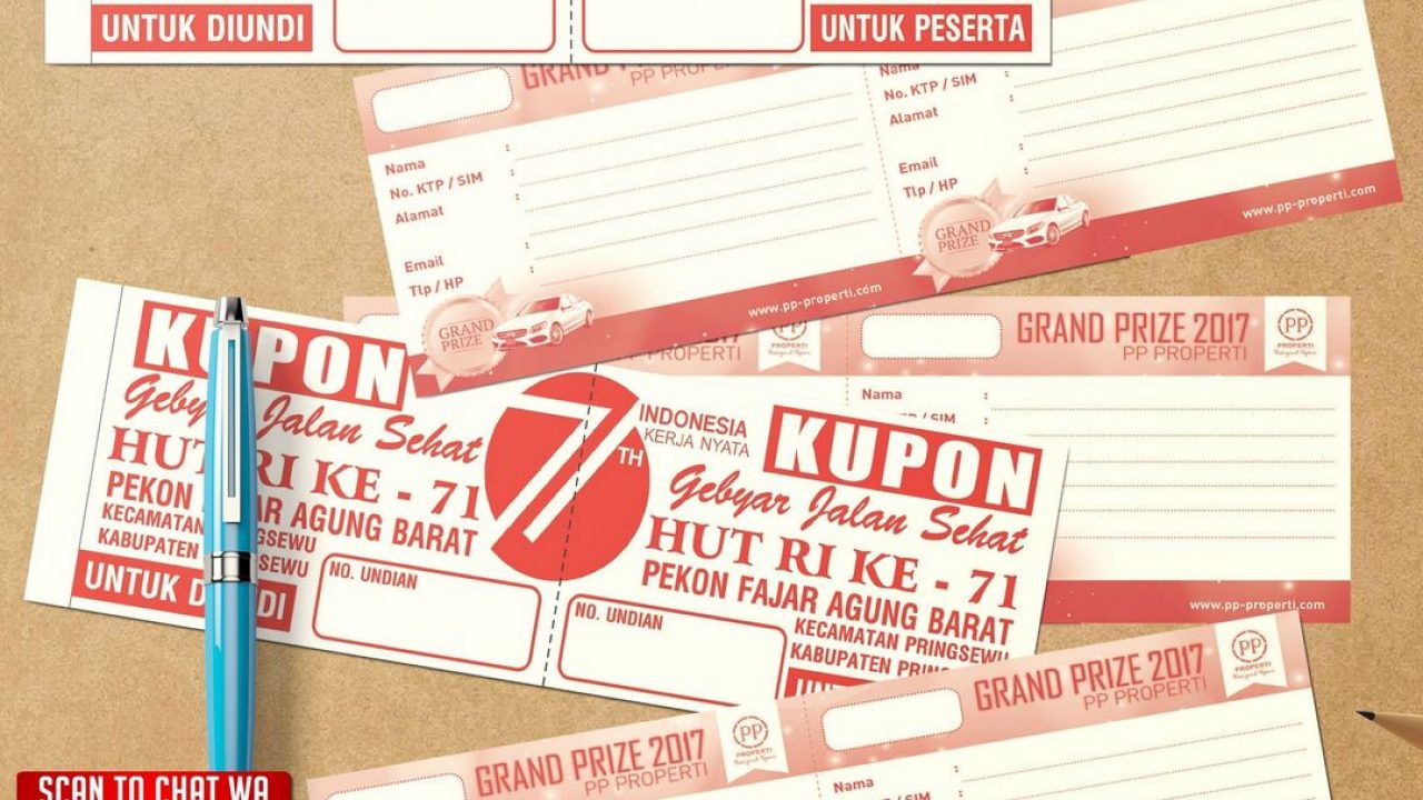 Detail Contoh Kupon Undian Jalan Sehat Nomer 58