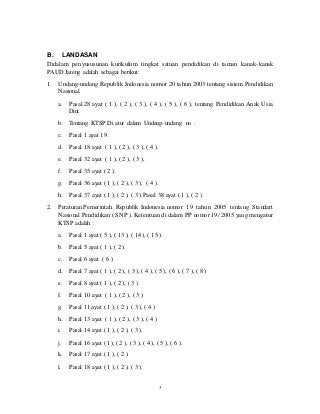 Detail Contoh Kurikulum Paud Nomer 37