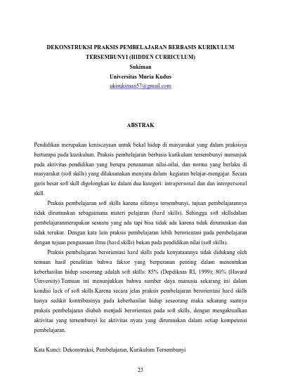 Detail Contoh Kurikulum Tersembunyi Nomer 19