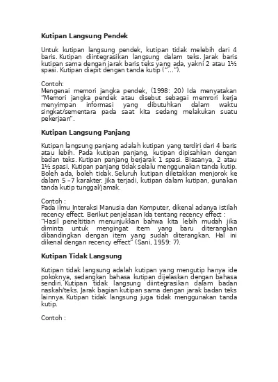 Detail Contoh Kutipan Langsung Nomer 12