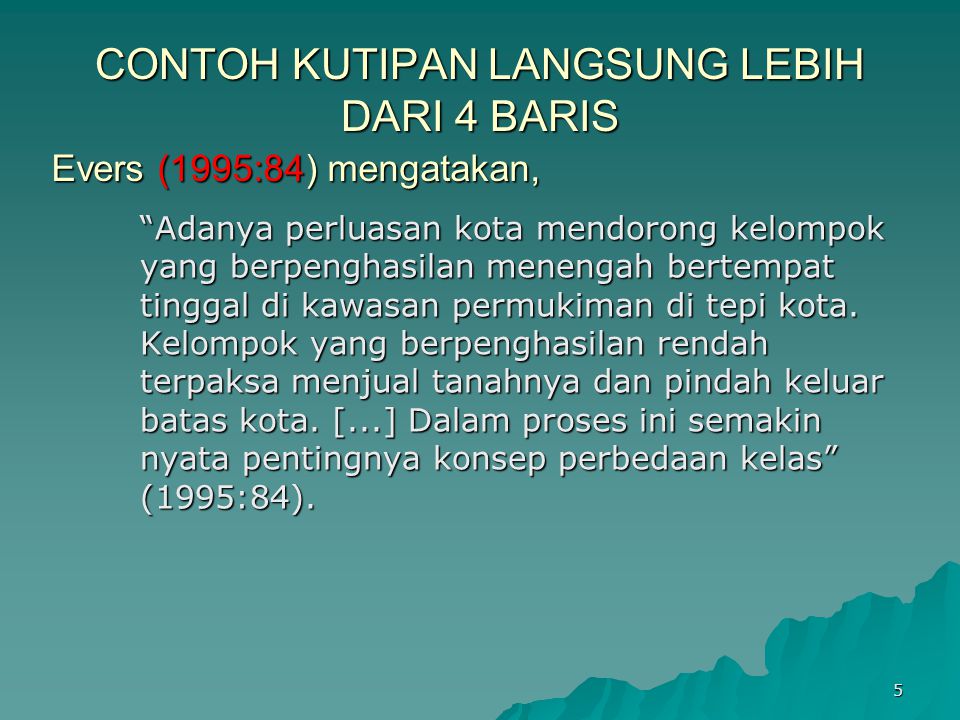 Detail Contoh Kutipan Langsung Lebih Dari 4 Baris Nomer 19