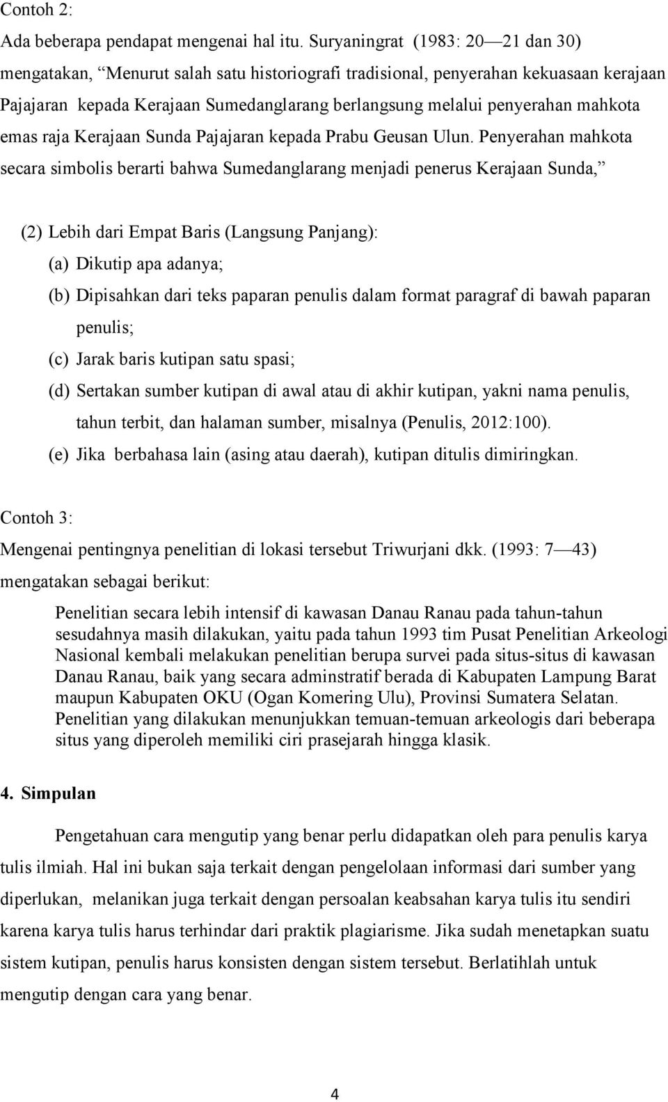 Detail Contoh Kutipan Langsung Lebih Dari 4 Baris Nomer 49