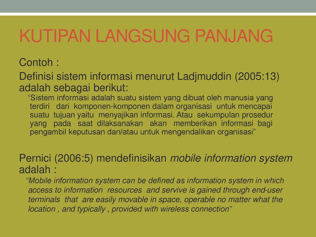 Detail Contoh Kutipan Langsung Pendek Nomer 35