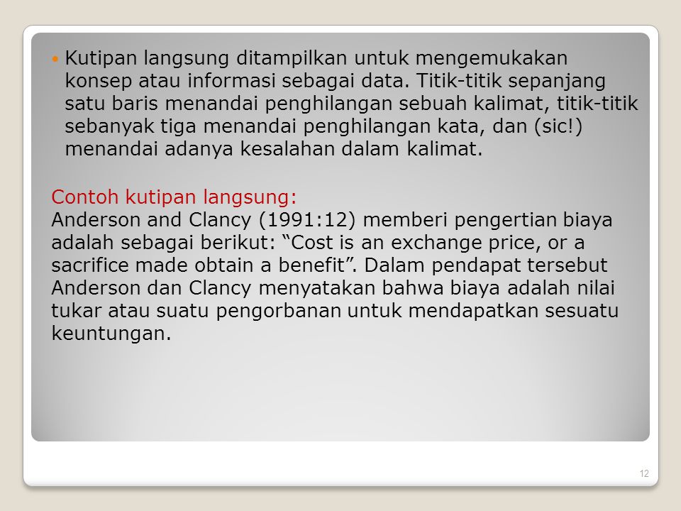 Detail Contoh Kutipan Tidak Langsung Pendek Nomer 21