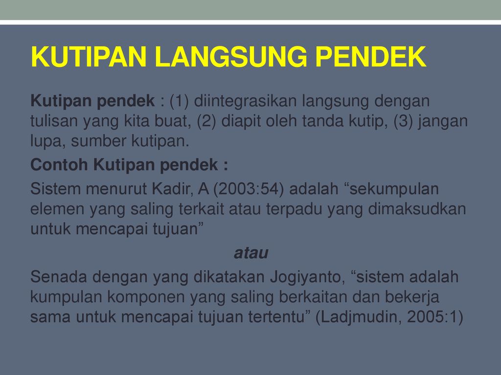 Detail Contoh Kutipan Tidak Langsung Pendek Nomer 26