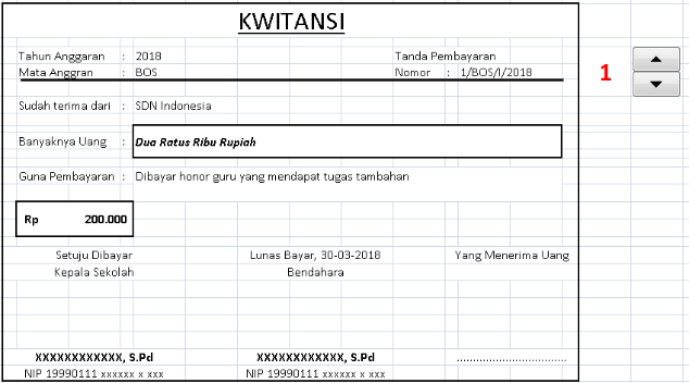 Detail Contoh Kwitansi Pembayaran Nomer 22