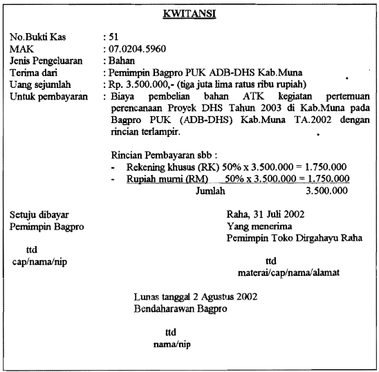 Detail Contoh Kwitansi Pembayaran Jasa Nomer 31