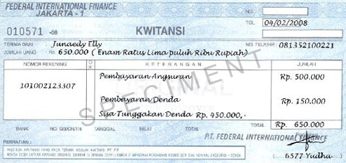 Detail Contoh Kwitansi Pembayaran Jasa Nomer 40