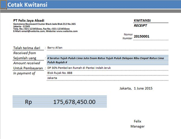 Detail Contoh Kwitansi Pembayaran Kegiatan Nomer 37