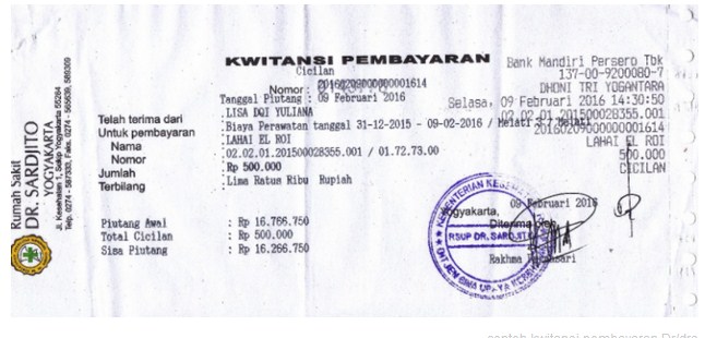 Detail Contoh Kwitansi Pembayaran Kegiatan Nomer 45