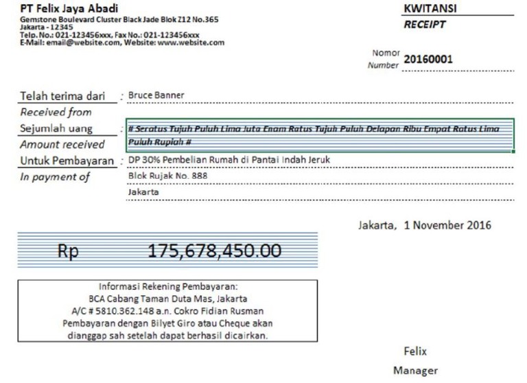 Detail Contoh Kwitansi Pembayaran Kegiatan Nomer 49