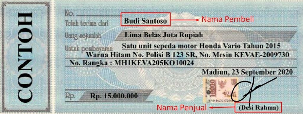 Contoh Kwitansi Pembelian Mobil dan Elemen Pentingnya