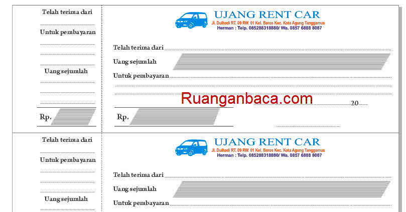 Detail Contoh Kwitansi Perusahaan Nomer 34