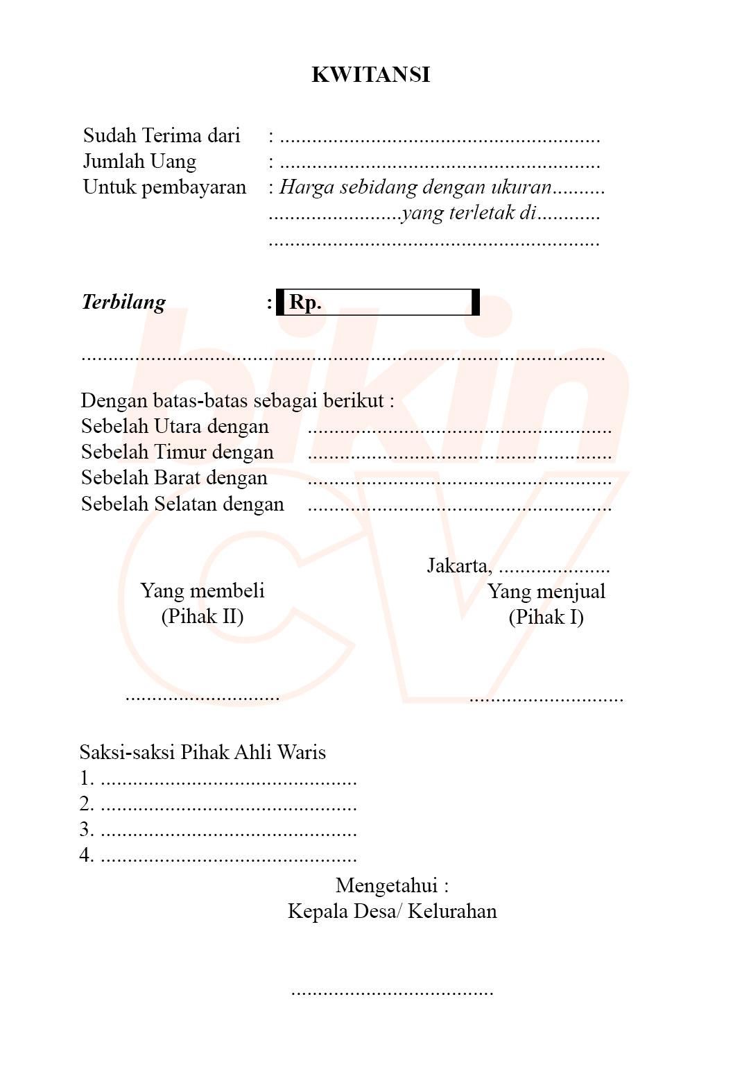 Detail Contoh Kwitansi Perusahaan Nomer 39