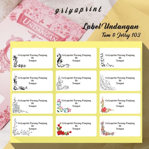 Detail Contoh Label Nama Undangan Nomer 23