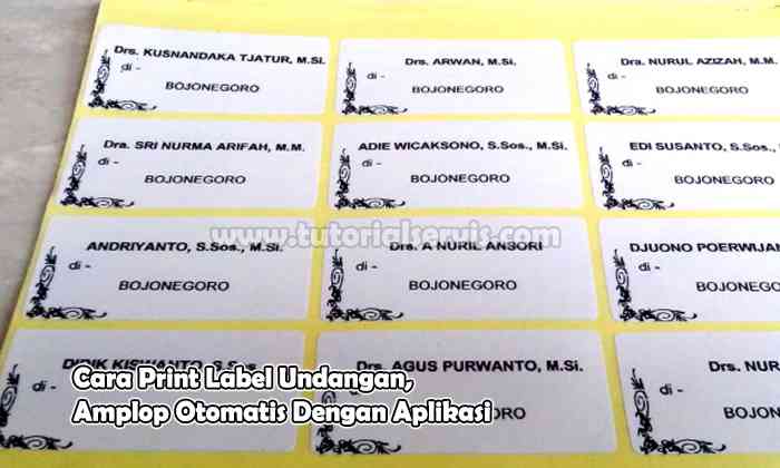 Detail Contoh Label Nama Undangan Nomer 45