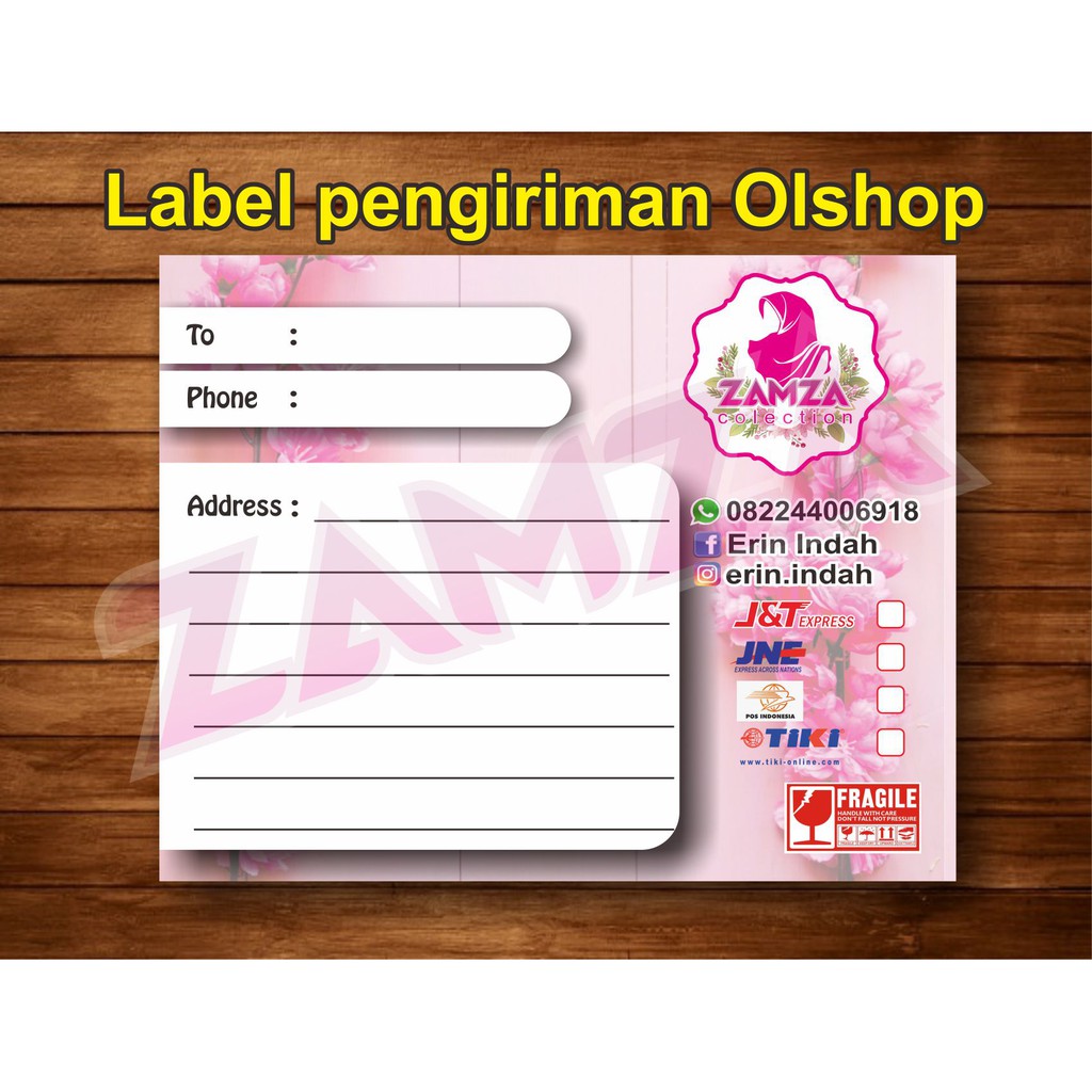 Detail Contoh Label Olshop Nomer 45