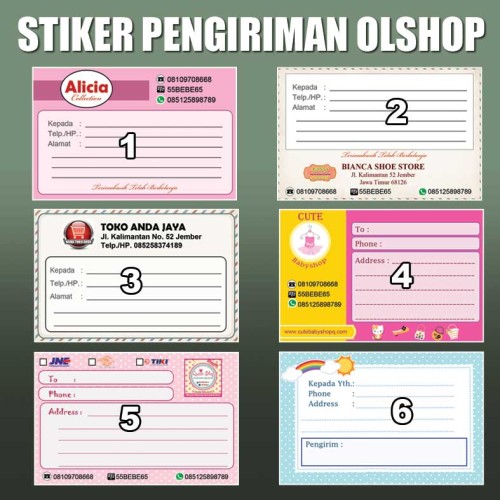 Detail Contoh Label Olshop Nomer 56