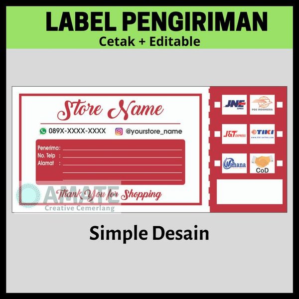 Detail Contoh Label Pengiriman Barang Nomer 49