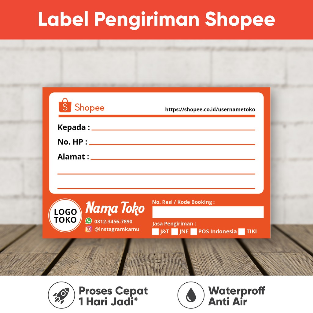 Detail Contoh Label Pengiriman Paket Nomer 13