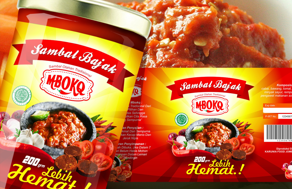 Detail Contoh Label Sambal Nomer 4