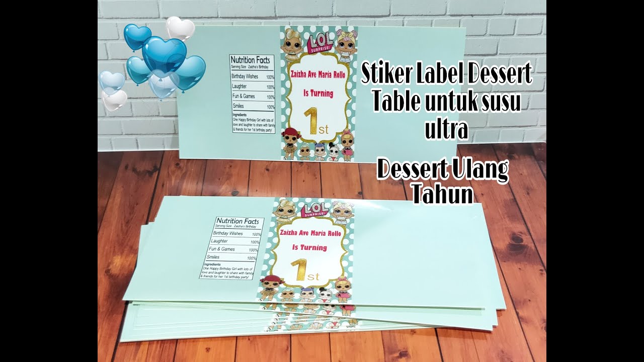 Detail Contoh Label Ulang Tahun Nomer 36