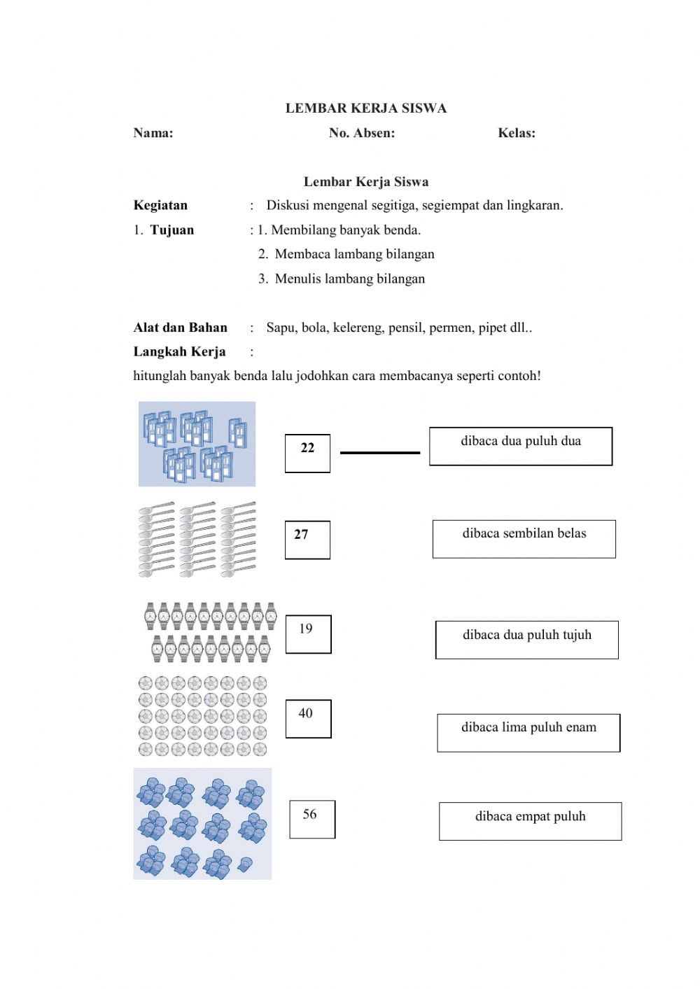 Detail Contoh Lambang Bilangan Nomer 2