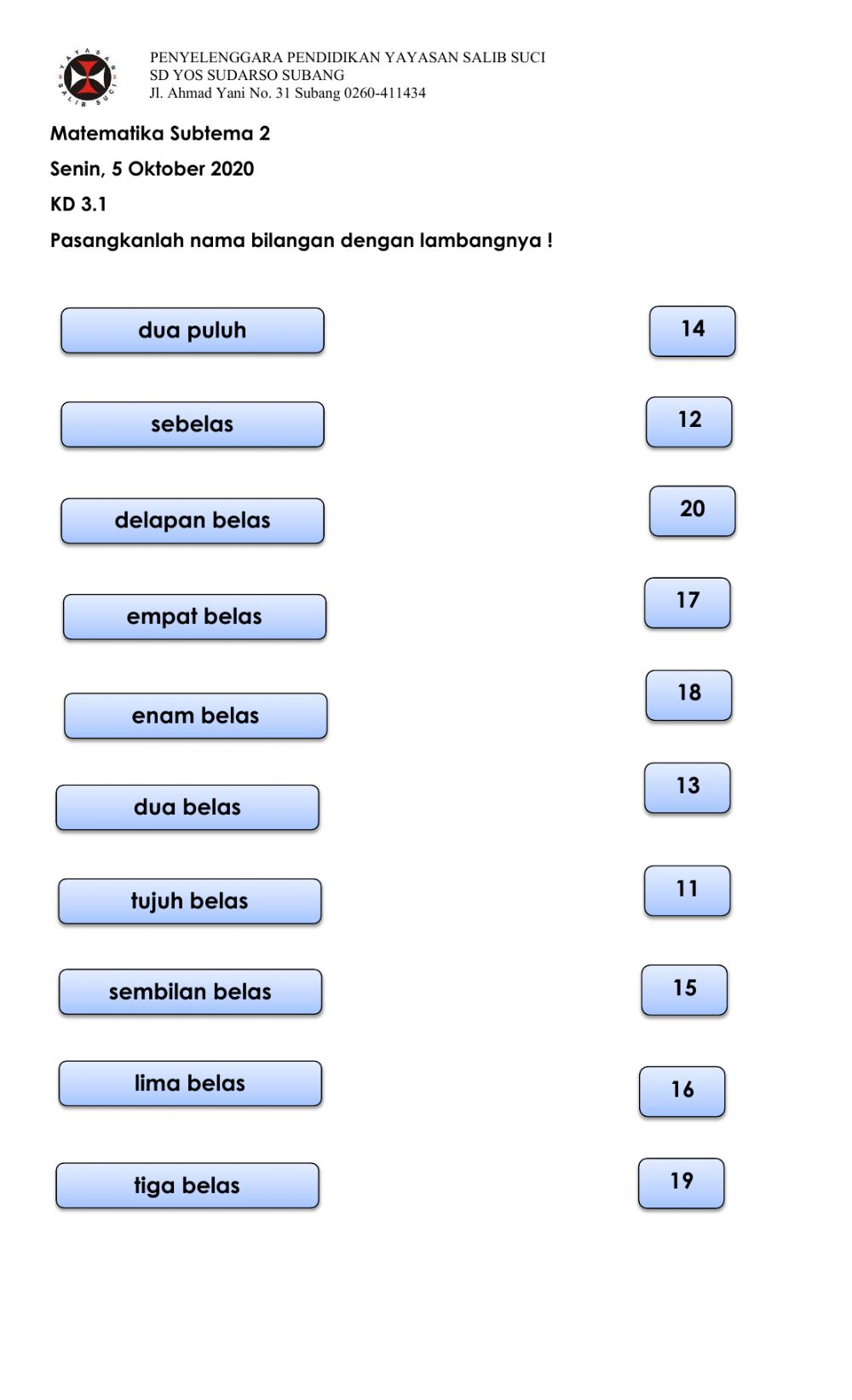 Detail Contoh Lambang Bilangan Nomer 4