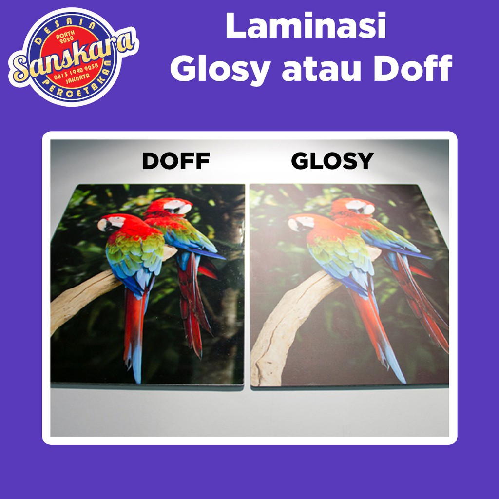 Detail Contoh Laminasi Doff Dan Glossy Nomer 12