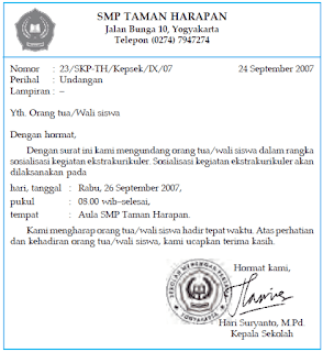 Detail Contoh Lampiran Surat Dinas Nomer 28