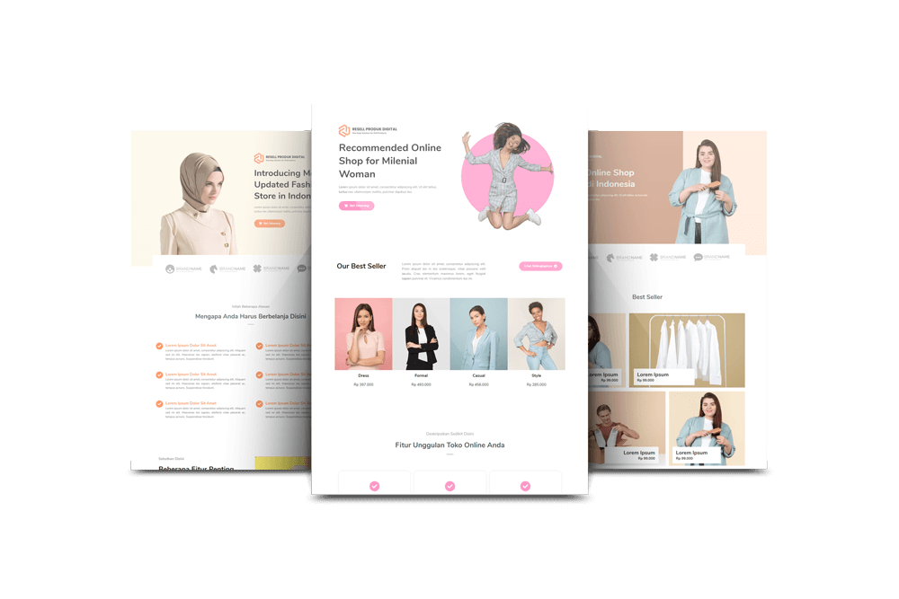 Detail Contoh Landing Page Fashion Nomer 56