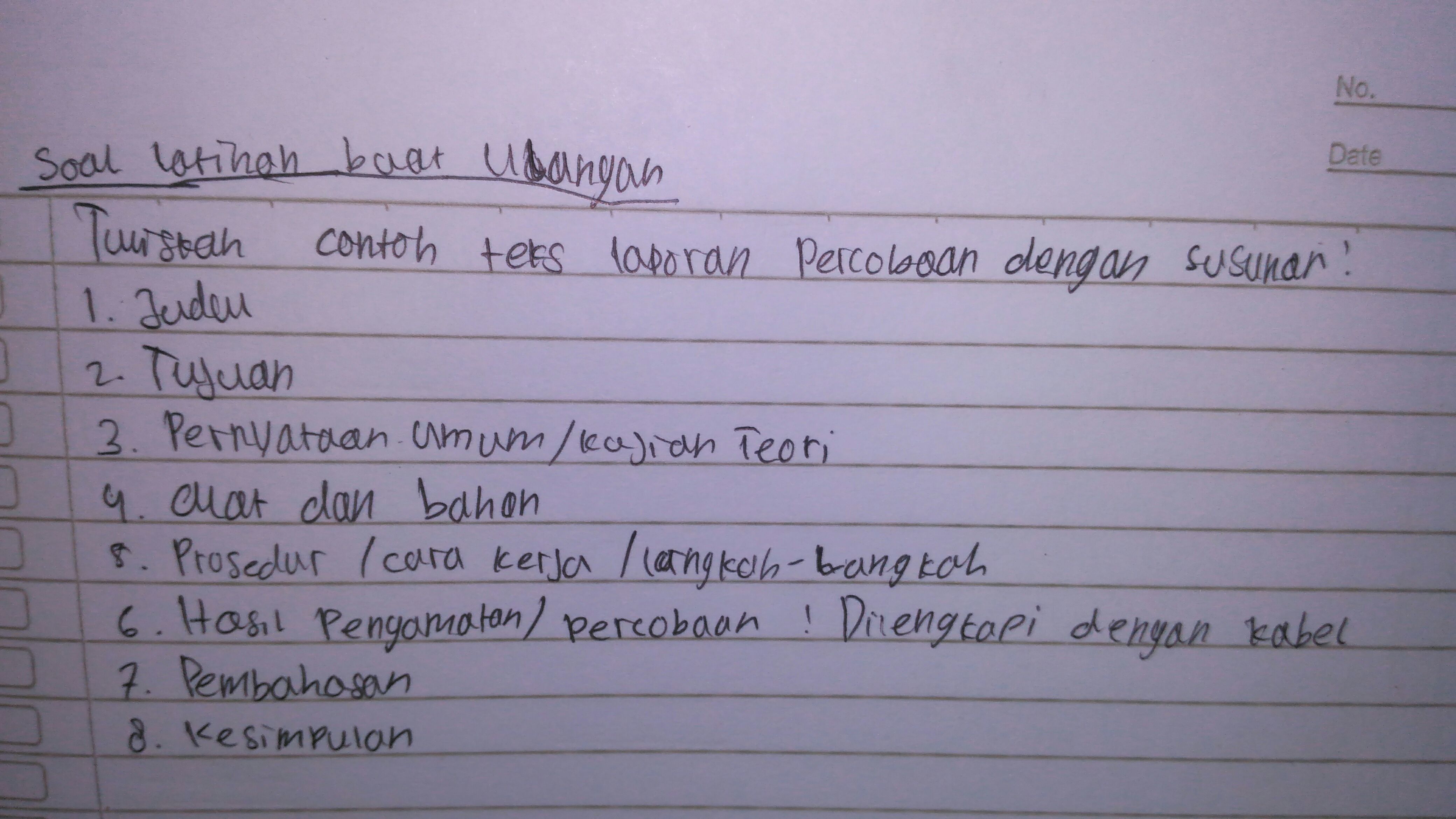 Detail Contoh Langkah Kerja Nomer 26