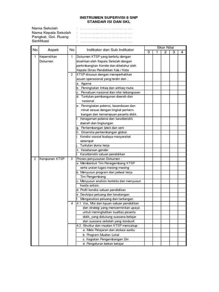Detail Contoh Laporan 8 Standar Nasional Pendidikan Koleksi Nomer 14