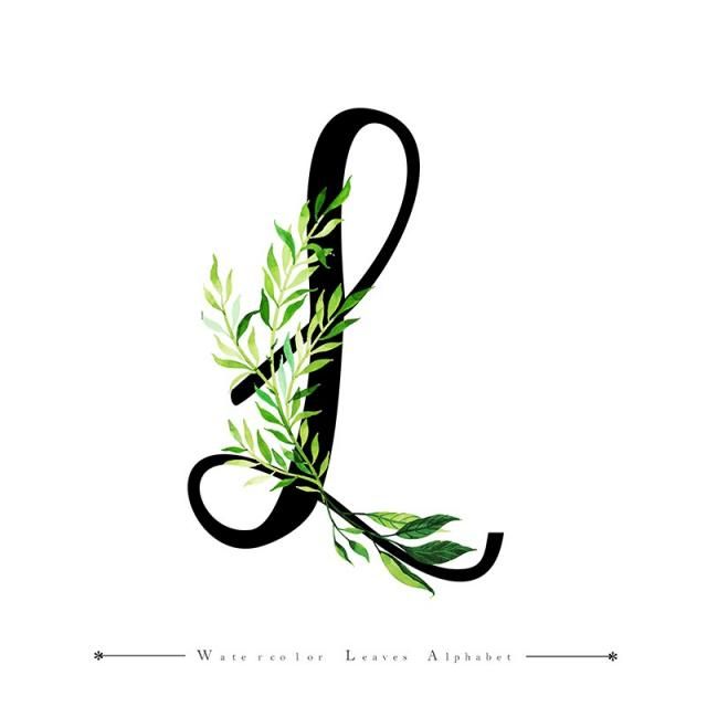 Detail Leaf Script Alphabet Nomer 9