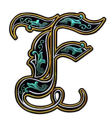Detail Leaf Script Alphabet Nomer 15