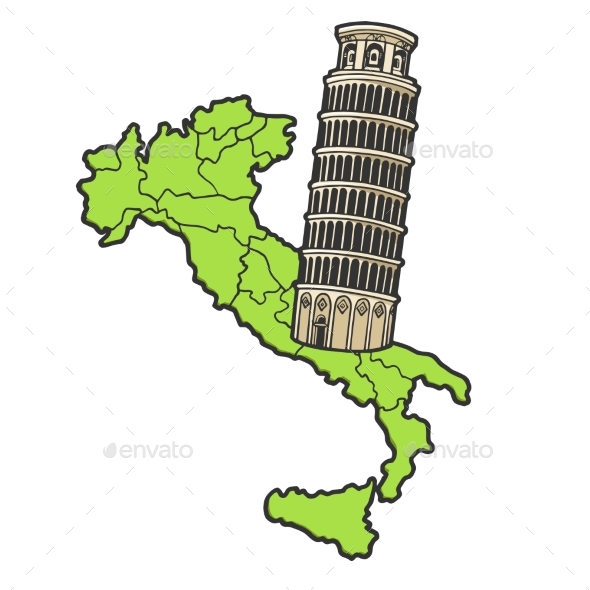 Detail Leaning Tower Of Pisa Cartoon Nomer 21