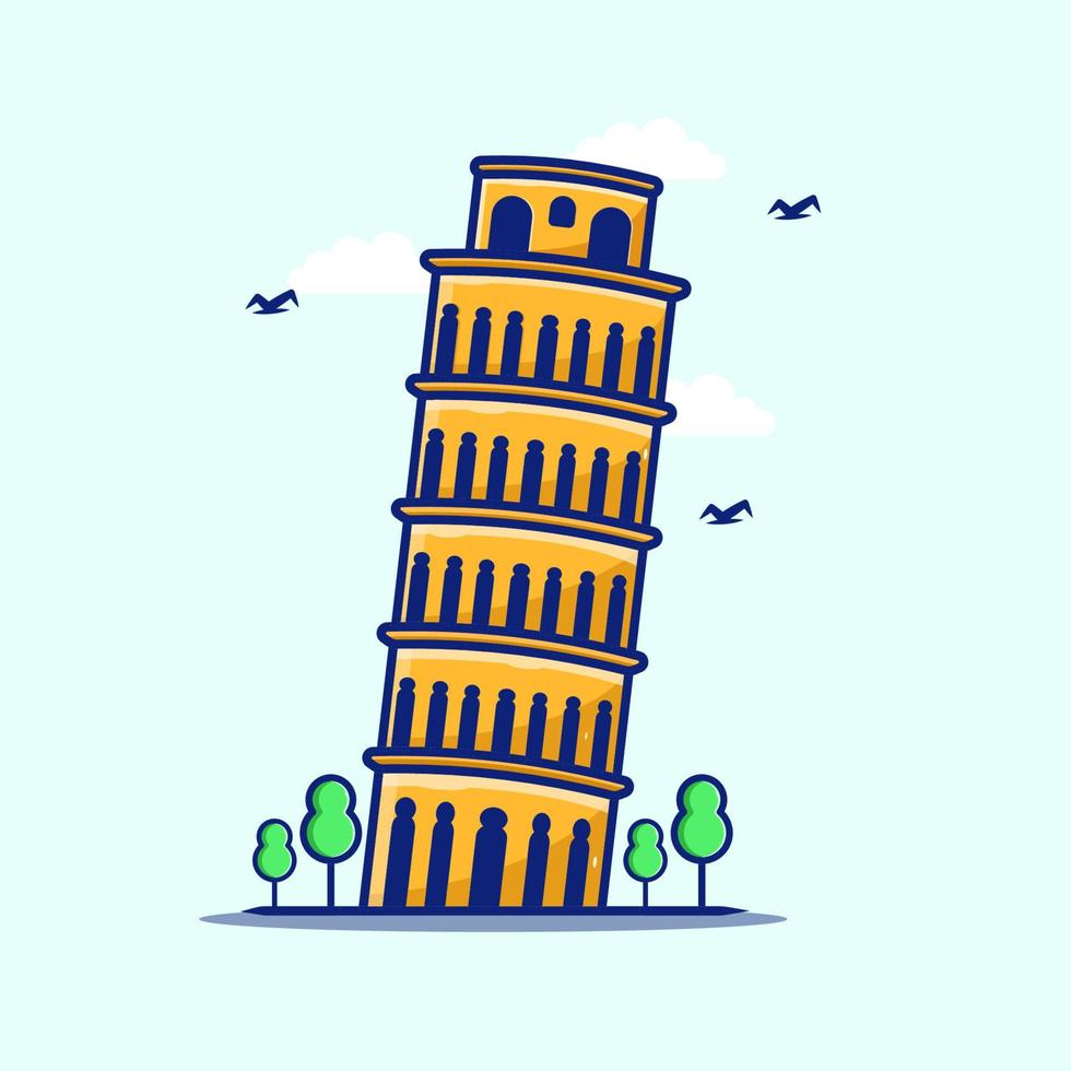 Detail Leaning Tower Of Pisa Cartoon Nomer 6