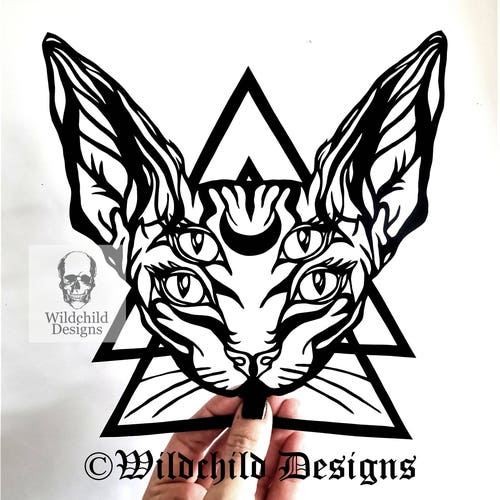 Detail Sphynx Katze Tattoo Nomer 2