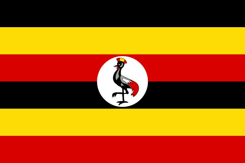 Uganda Flagge - KibrisPDR
