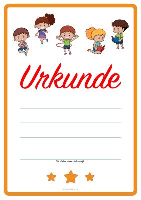 Urkunde Kinder - KibrisPDR