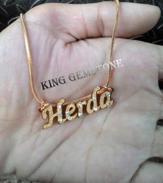 Detail Gambar Kalung Nama Nomer 22